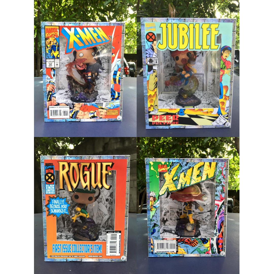 Custom Xmen Pop Statue Gambit, Psylocke, Rogue, Jubilee, Hobbies