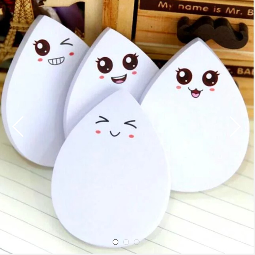 Cute Water Droplet PostIt >.