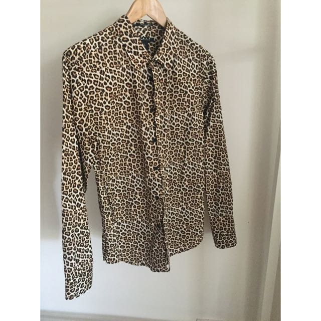 forever 21 leopard blouse