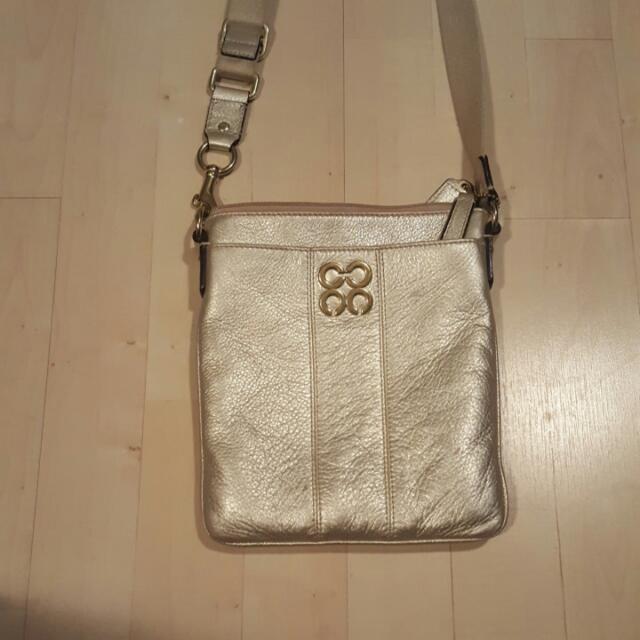 gold side bag