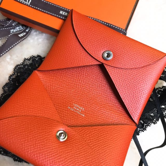 hermes 爱马仕经典名片夹 卡片夹 零钱包 票卡夹 卡夹, 名牌精品