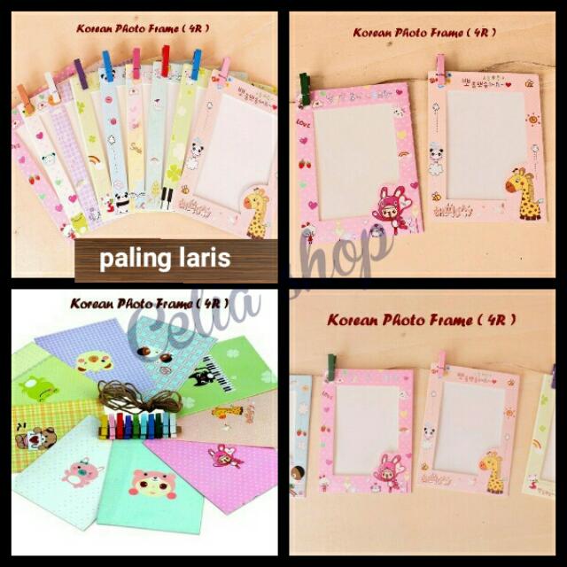 Korean Photo Frame Dilengkapi Tali Dan Jepitan Perabotan Rumah Di Carousell