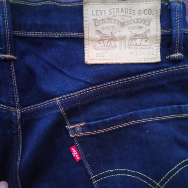 levi's 513 dark blue
