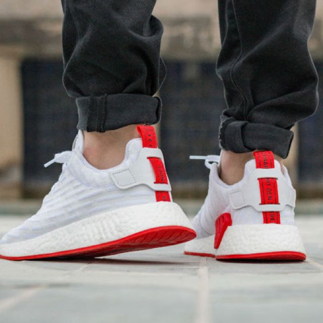 nmd white red