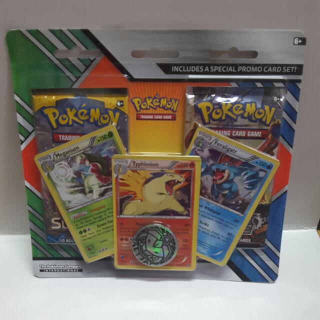 Pokemon Meganium Typhlosion And Feraligatr Reprints In New 2 Pack Blister Toys Games Board Games Cards On Carousell Which shiny pokemon are currently available in pokemon go? pokemon meganium typhlosion and