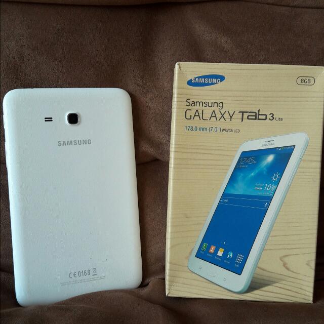 Samsung Tab 3 Lite Warna Putih Telepon Seluler Tablet Tablet Di Carousell