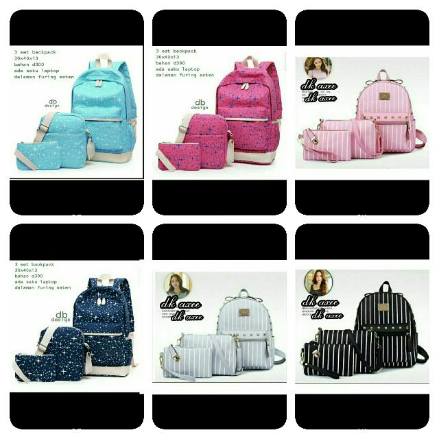 Tas 3in1 Motif Anyaman Women S Fashion Women S Bags Wallets On