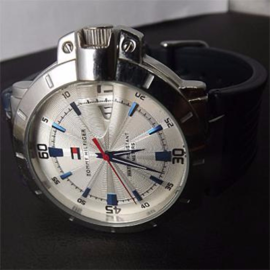 Tommy Hilfiger Men's 100% STAINLESS 5ATM WR Date Watch MINT, Mobile Phones & Gadgets, Wearables & Smart Watches on Carousell