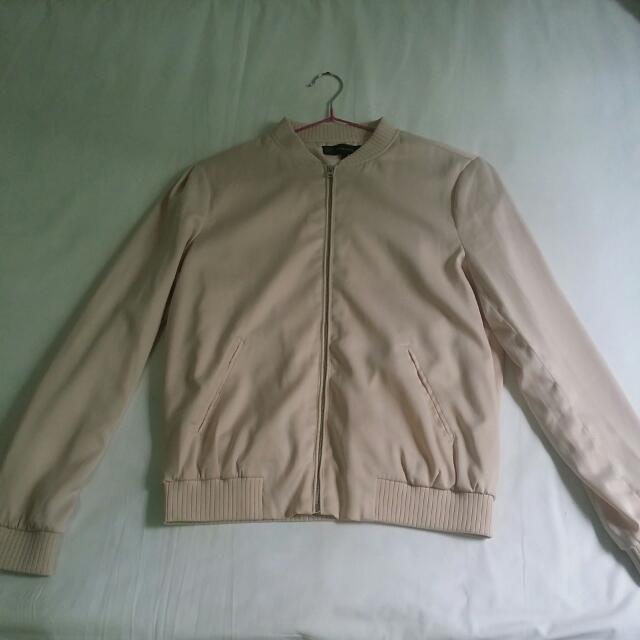 pale pink jacket zara