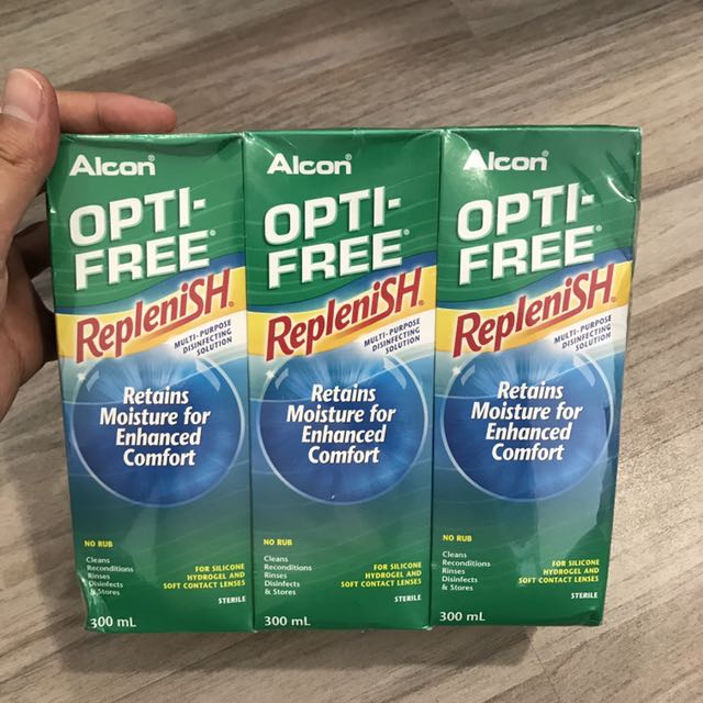 Alcon Optifree Replenish 300ml X 2, Beauty & Personal Care, Face, Face ...