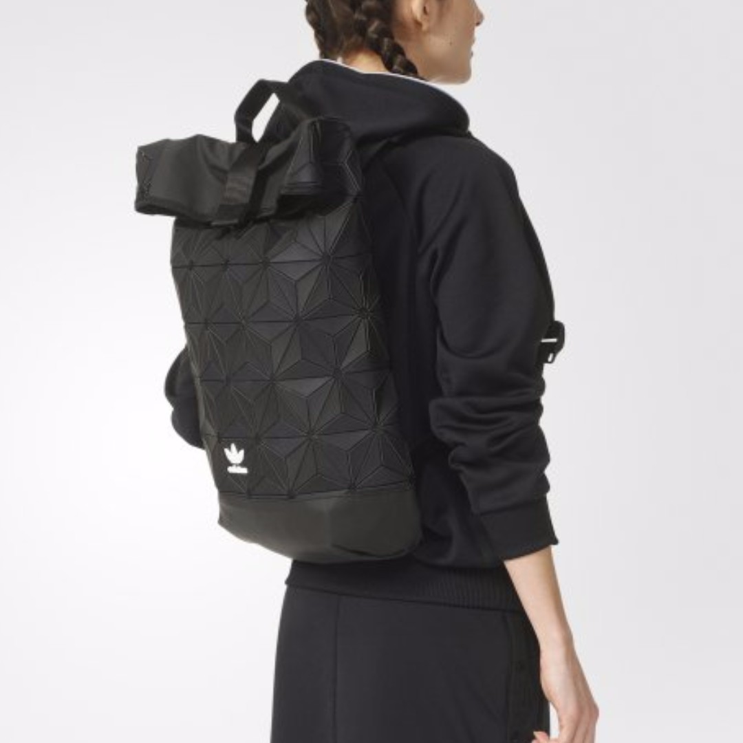 BN Adidas AY9354 Roll Up Backpack Black 