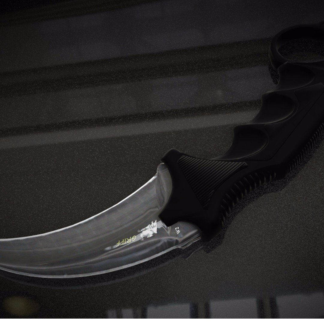 CSGO Knife Karambit Vanilla, Video Gaming, Gaming Accessories, Cases