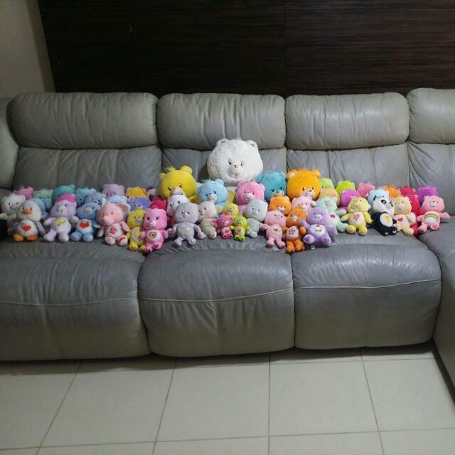 Family Of Care Bears 53 Toys Stuffed On Carou Photo