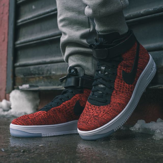 air force one flyknit red