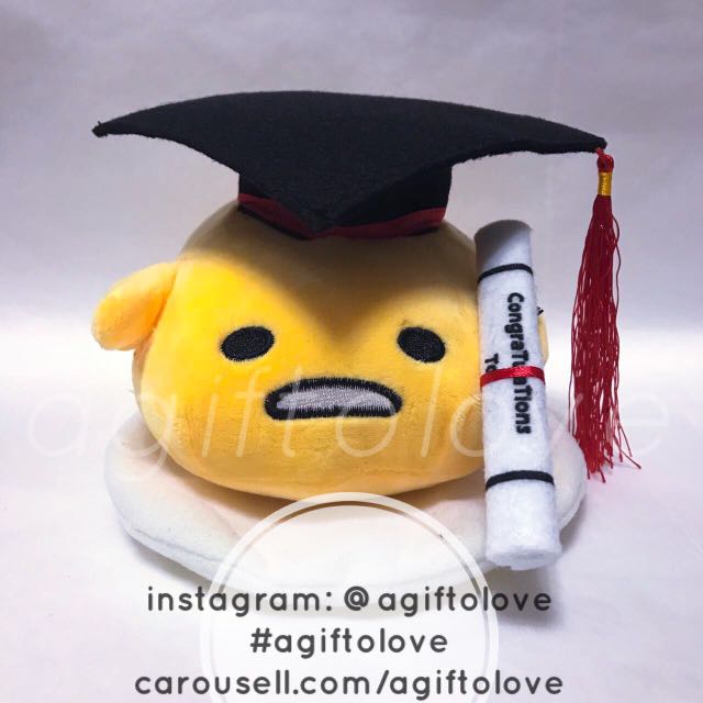 Gudetama graduation plush 2025