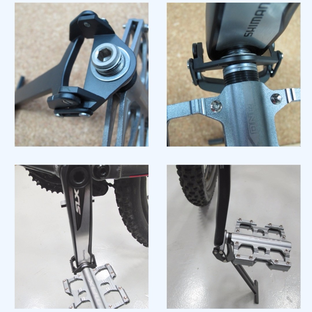 Crank arm clearance bike stand
