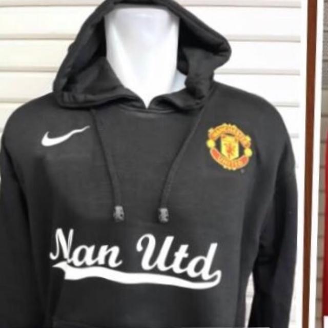 Man United Black Hoodie Sports Sports Apparel On Carousell