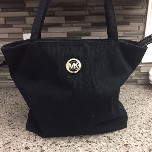 michael kors canvas tote bag