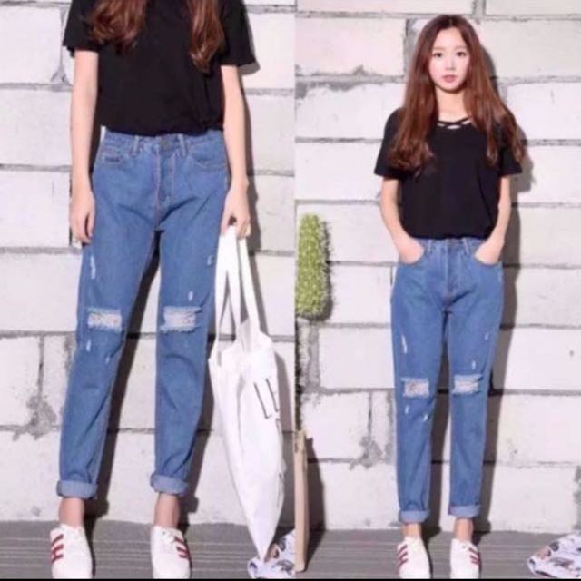 S 5xl Women S Jeans Female Summer Korean Loose Harem Women S Fashion Clothes Pants Jeans Shorts On Carousell