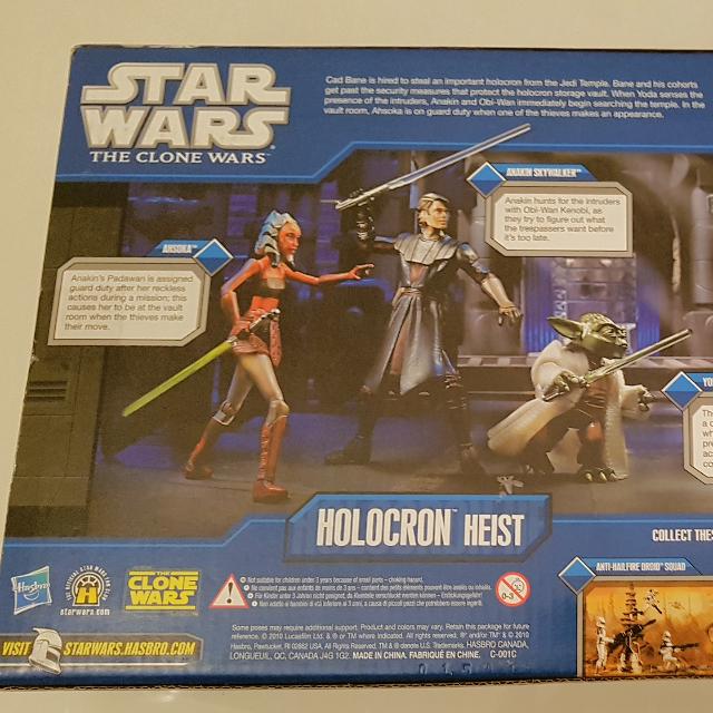 STAR WARS THE CLONE WARS BATTLE PACKS WITH GAME CARDS HOLOCRON HEIST BY