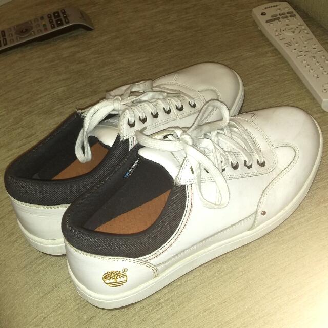timberland white sneakers