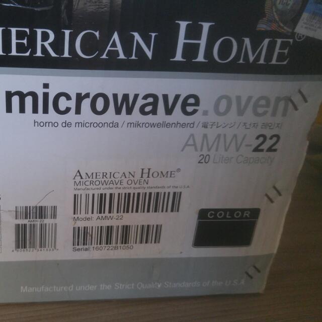 American Home Microwave Oven Kitchen Liances On Carou Share This Listing