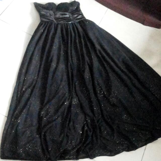 Black evening dress with store a touch of gold