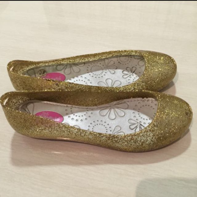 Gold Glitter Shoes