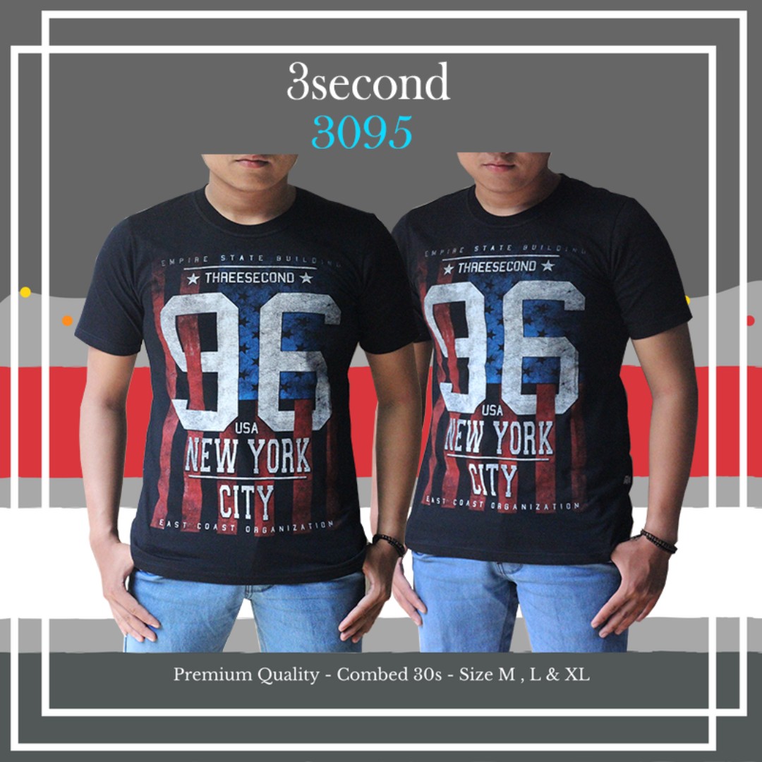 Kaos 3second 3095 Kaos Murah Kaos Distro Grosir Kaos Murah