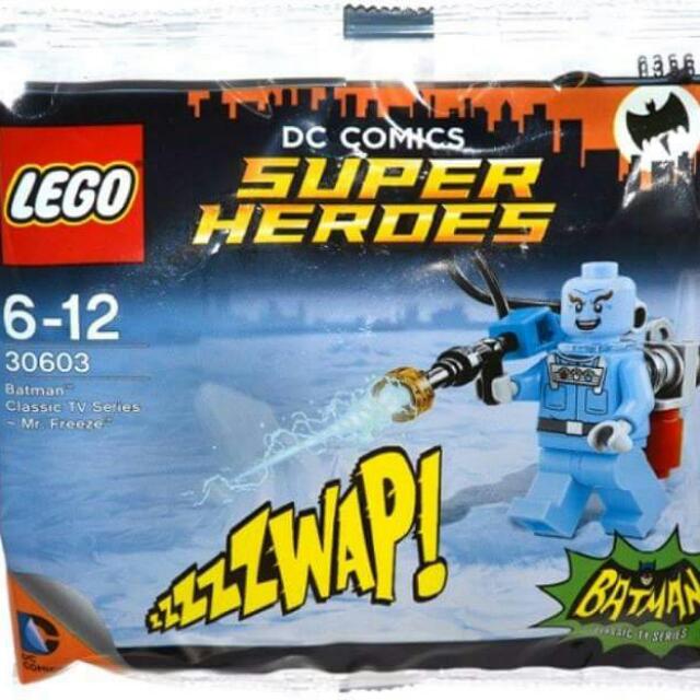 2 LEGO MR FREEZE POLYBAG Classic Batman TV Series Minifig set 30603 lot of