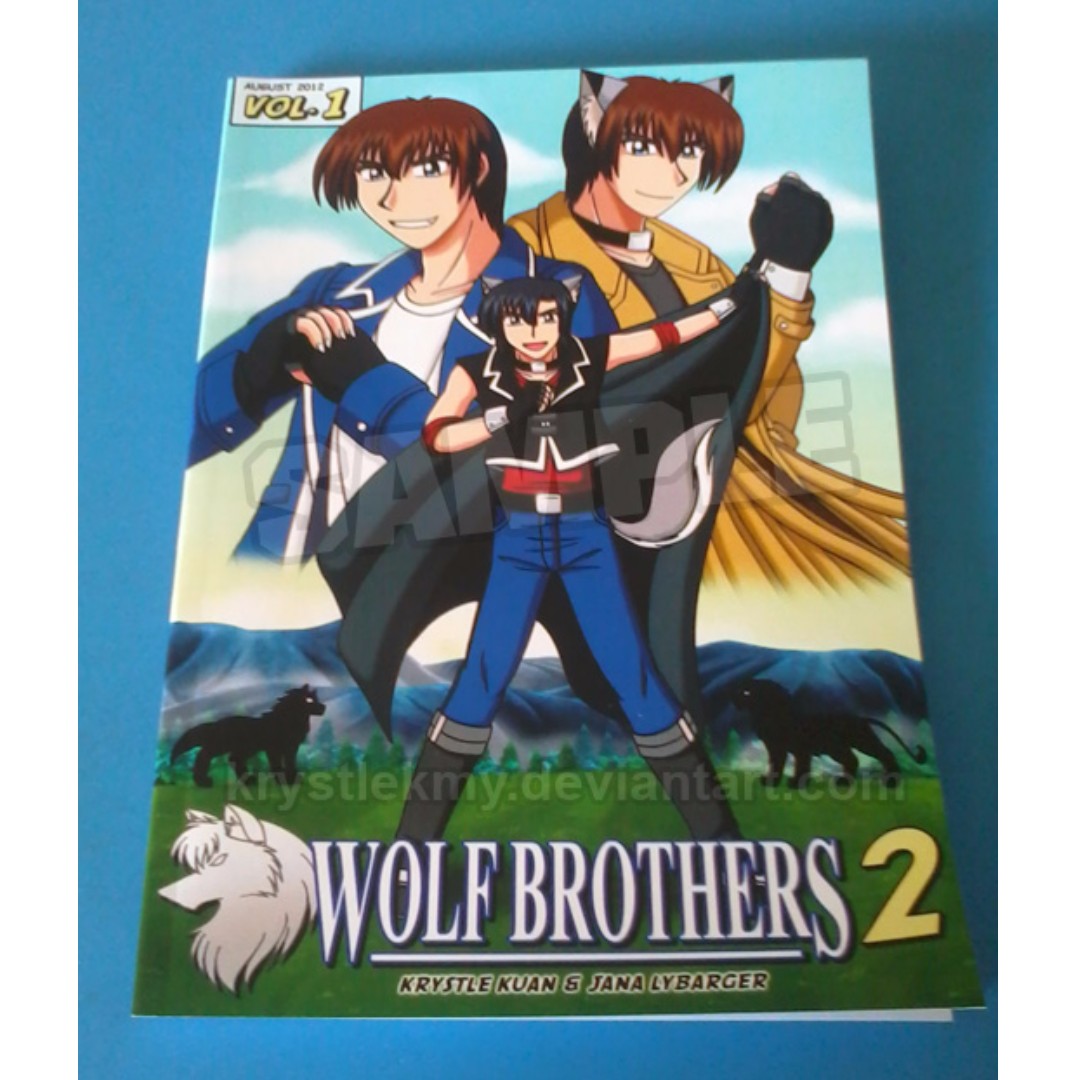 Manga Wolf Brothers 2 Vol1 Books Stationery Comics Manga On