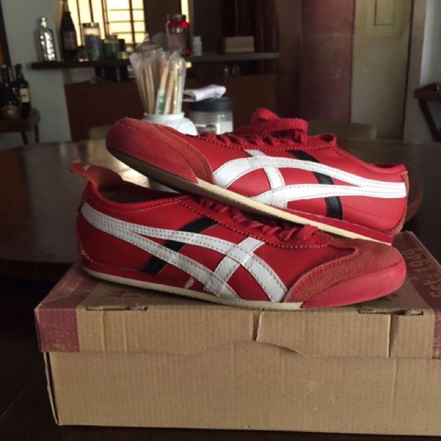 onitsuka tiger red white