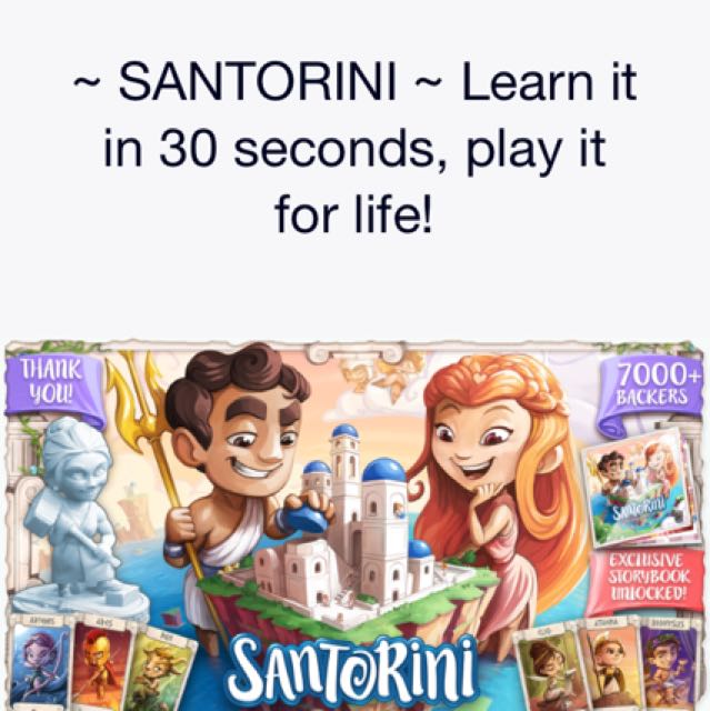 Santorini Game ( Kickstarter Edition Boardgame), Hobbies &amp; Toys, Toys ...