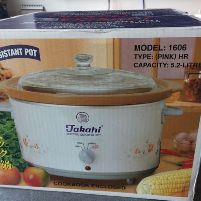 Takahi Electric Crockery Pot, TV & Home Appliances, Kitchen Appliances