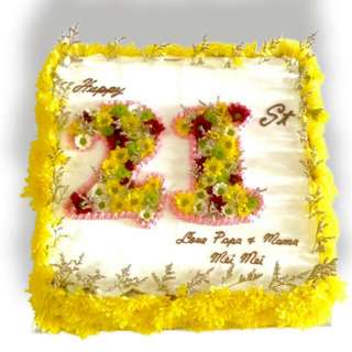 Custom Floral Cake