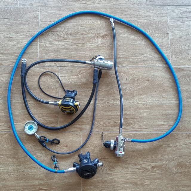 Apeks XTX 50 Regulators Twin Tank Setup, Sports Equipment, Sports