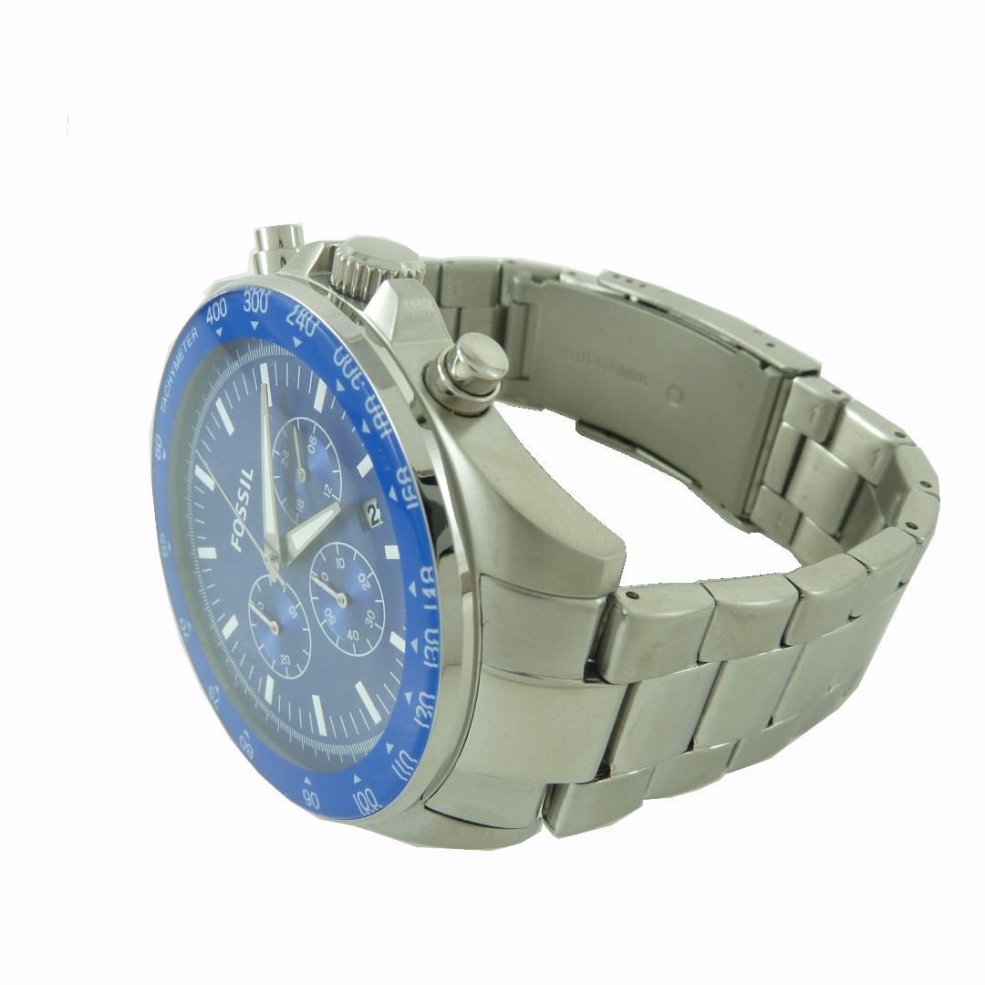 AUTHENTIC FOSSIL BQ2172 CHRONOGRAPH BLUE DIAL STAINLESS STEEL Men s Fashion Watches Accessories Watches on Carousell