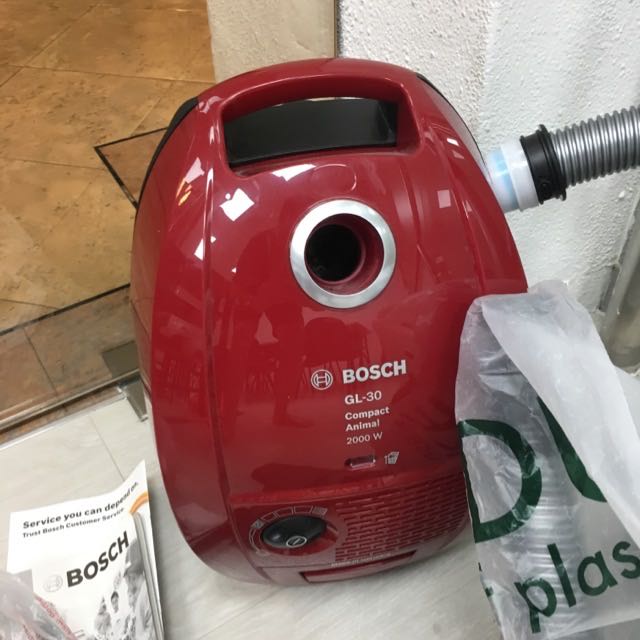 BOSCH Red GL30 Compact Animal Vacuum Cleaner 2000W, TV & Home