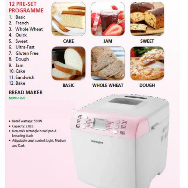 Breadmaker Morgan Kitchen Appliances On Carousell