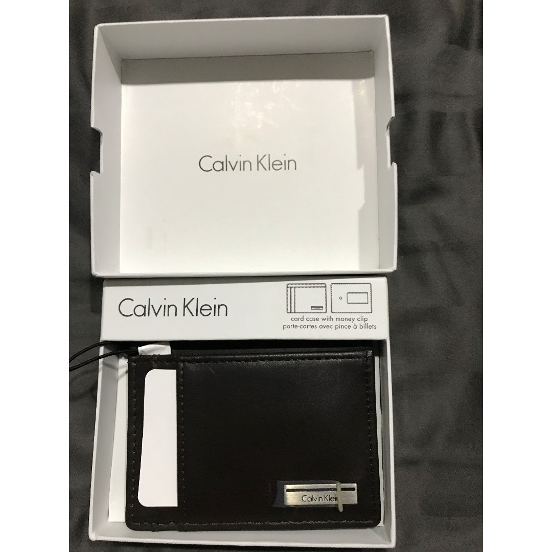 CALVIN KLEIN Card Case with Money Clip, Men's Fashion, Watches &  Accessories, Wallets & Card Holders on Carousell