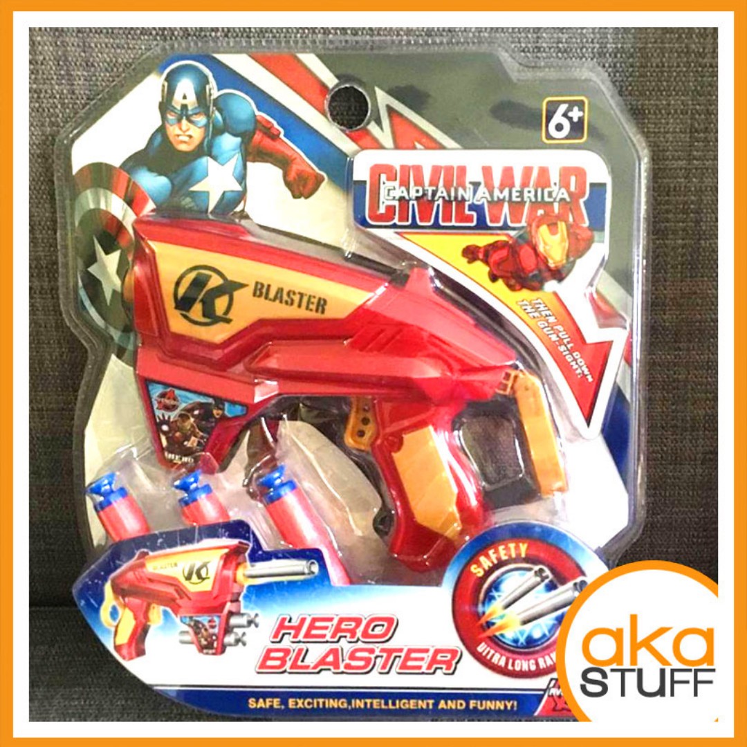 captain america civil war nerf guns
