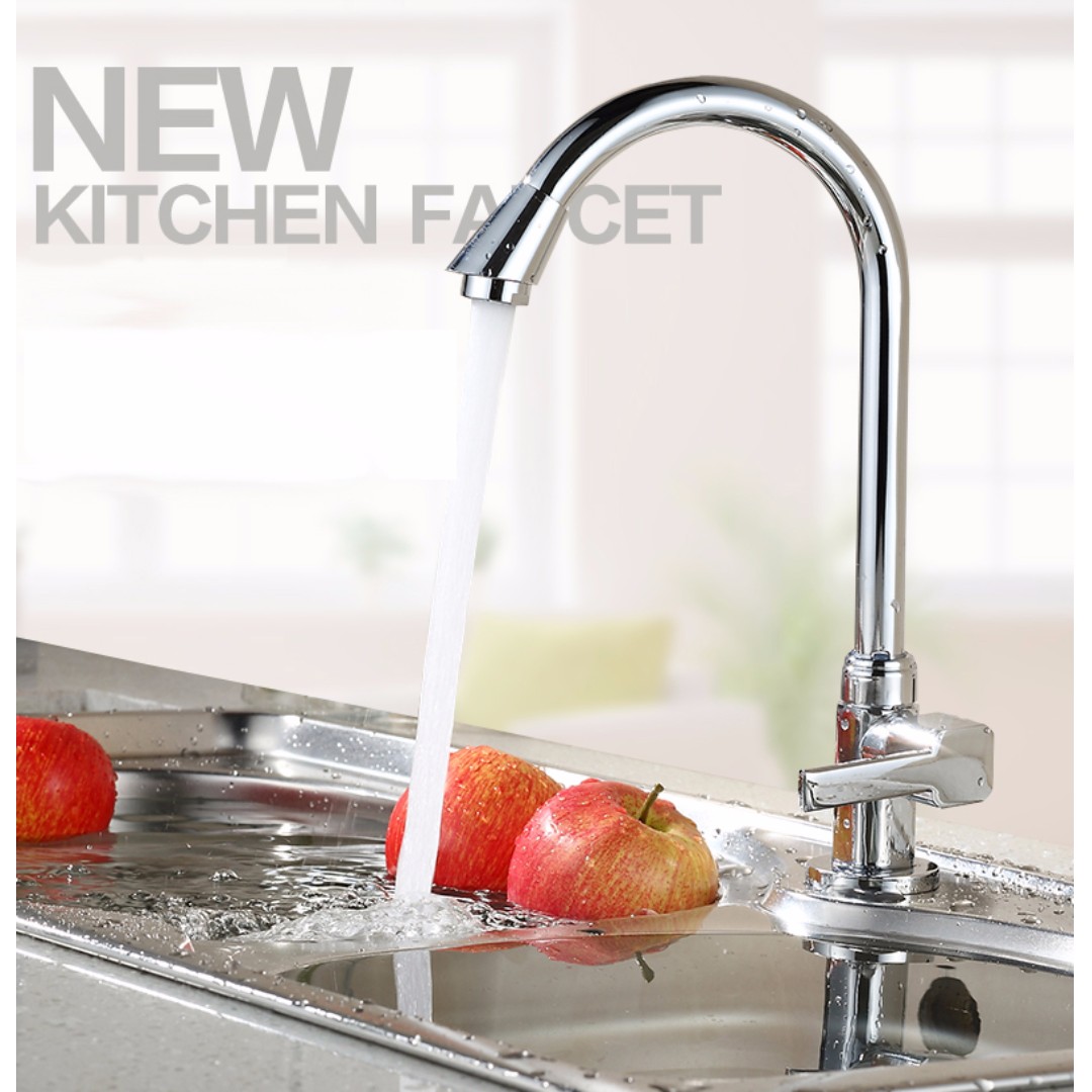 Elegant Helena Kitchen Mixer Tap Rainshower Rain