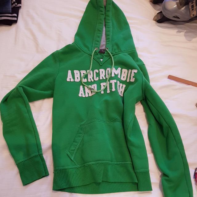 Abercrombie and fitch green hoodie Clearance