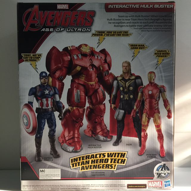 Marvel avengers age of ultron sale interactive hulk buster action figure