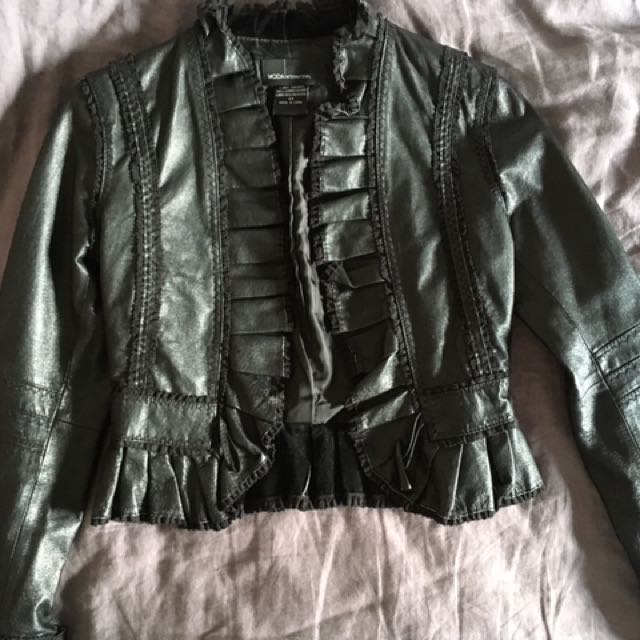 moda international leather jacket