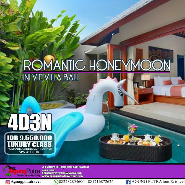 Paket Honeymoon Bali Tiket Voucher Objek Wisata Di Carousell