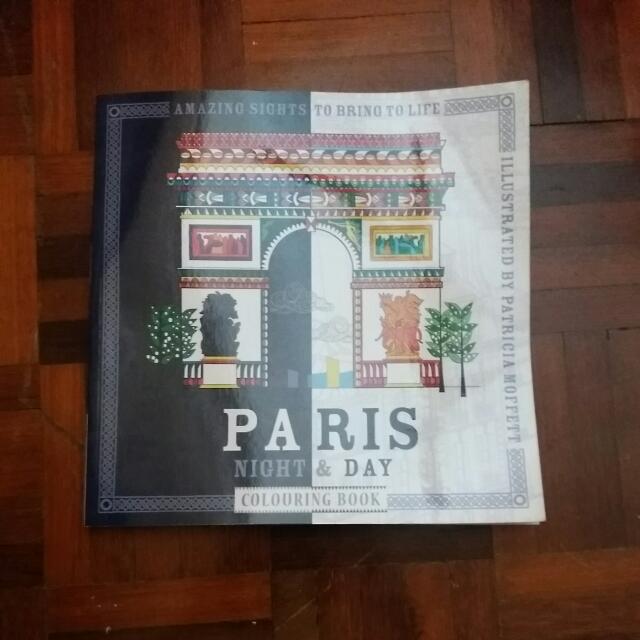 Paris Night Day Colouring Book Design Craft Others On Carousell