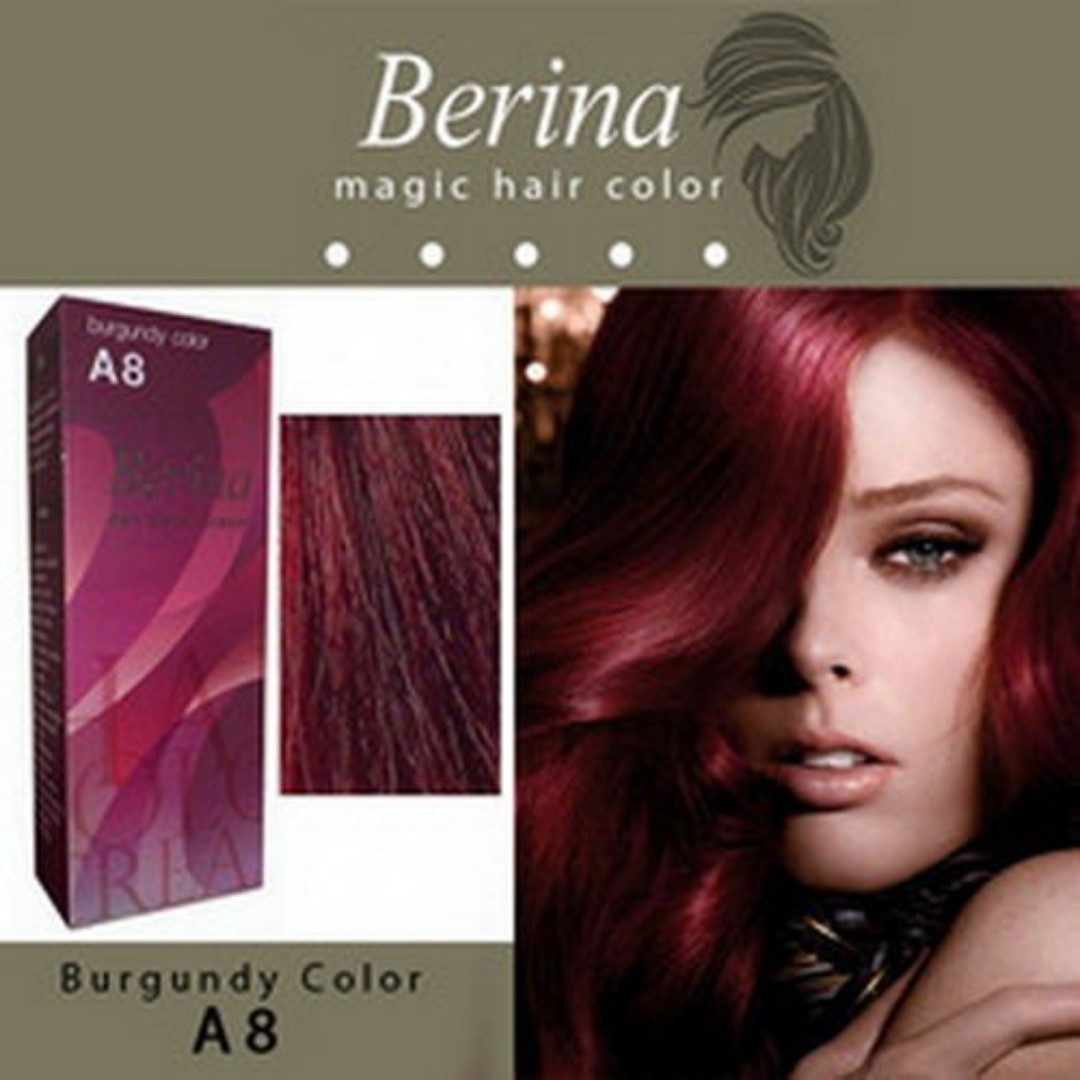 Permanent Hair Dye Red Brown Color Cream Berina, Beauty & Personal Care,  Hair on Carousell