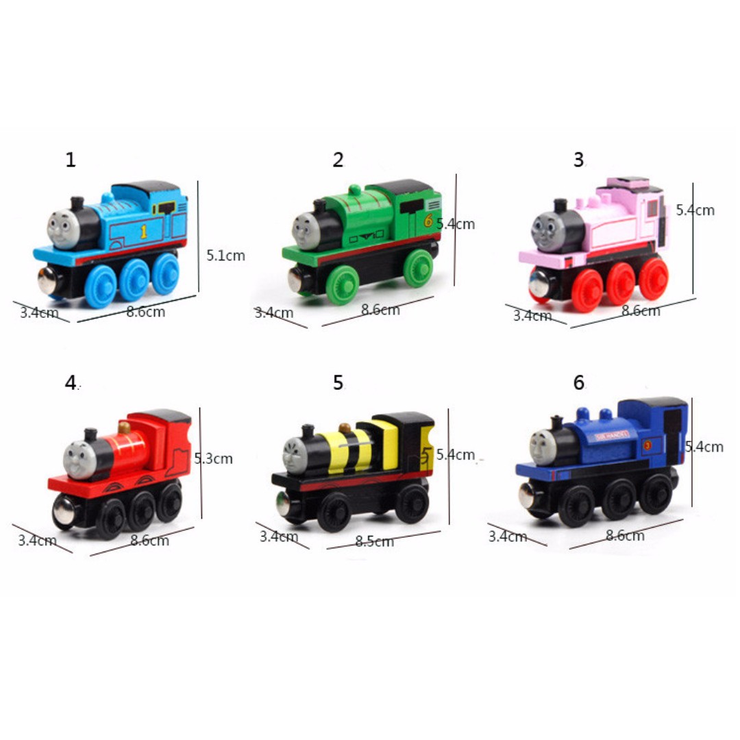 Thomas Train Wooden Cake Topper Toys Bricks Figurines On Photo