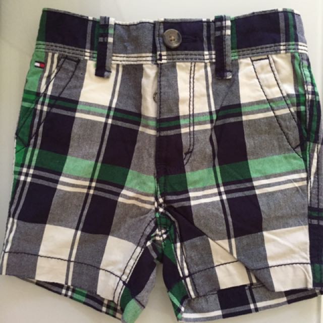 tommy hilfiger plaid shorts